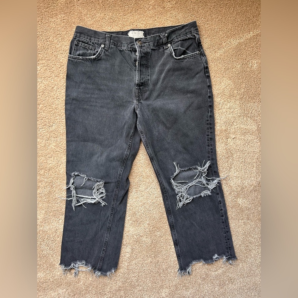 Free People Maggie Mid-Rise Straight Leg Jeans